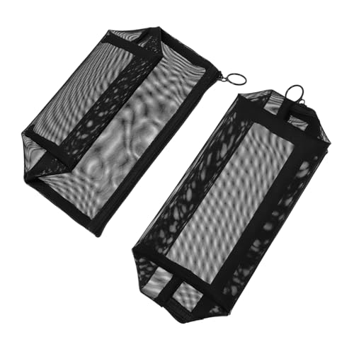 CIYODO 2 Piezas Bolsa de Maquillaje de Viaje para Hombre Gran Capacidad Bolsa de Cosméticos Transparente de Malla Organizador Portátil para Accesorios de Aseo y Viaje