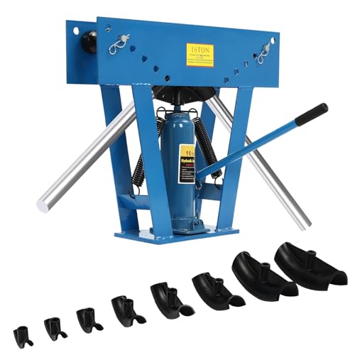 16 Ton Hydraulic Pipe Tube Bender, Manual Heavy-Duty Pipe Bending Machine, Manual Hydraulic Pipe Tube Bender Tool, sizes(1/2