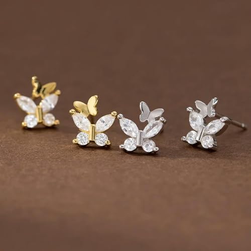 Pendientes mariposa de plata de ley 925 el regalo de comunión ideal 3