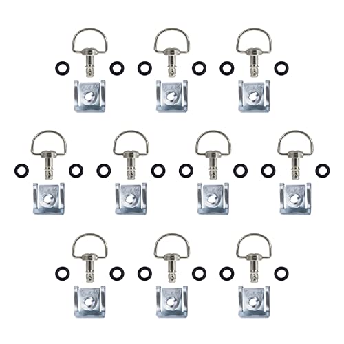 Vis de fixation rapide pour moto de piste lot de 10 pièces d-ring argent 17mm pour carénage