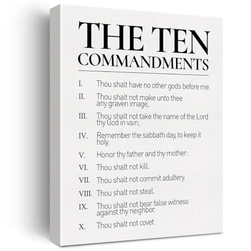 Cadeau chrétien inspirant avec verset biblique sur toile encadrée pour la famille