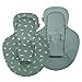Ukje - Inserto reversible para bebés, reductor para hamacas compatible con Mamaroo y Rockaroo, algodón orgánico, plumas de jade