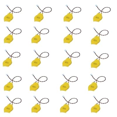 SKOANBE 20 Pack CMOS Battery Connector 51021-0200-B CR2032 3V Lithium with 2 Pin 2 Wire Cable and MOLEX Connector Computer Replacement Battery for Alienware Thinkpad T40 M11 Dell E6520