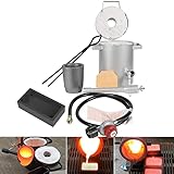 5 KG Propane Melting Furnace with Crucible & Tongs + 1 KG Graphite Ingot Mold Mould Crucible for...