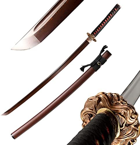 JIHPEN sword,Samurai Sword,Full Tang Katana Sword,Damascus Steel .Very Sharp,Variety of Styles to Choose from - 41inch