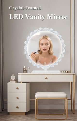 Cristal LED Espejo de Tocador con Luz y Control Táctil miniatura 2