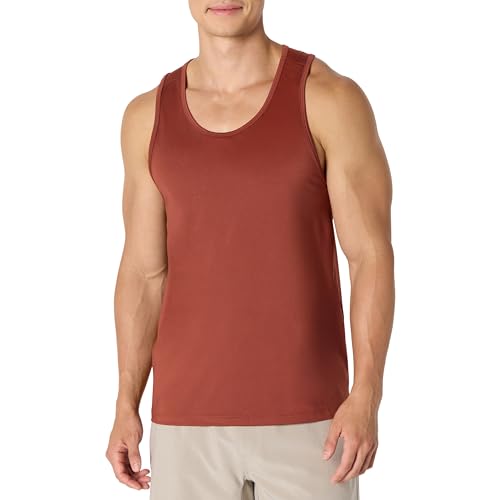 Image of Amazon Essentials Men's Quick Dry Tech Stretch Active Sleeveless Gym Tank Top Workout Shirt