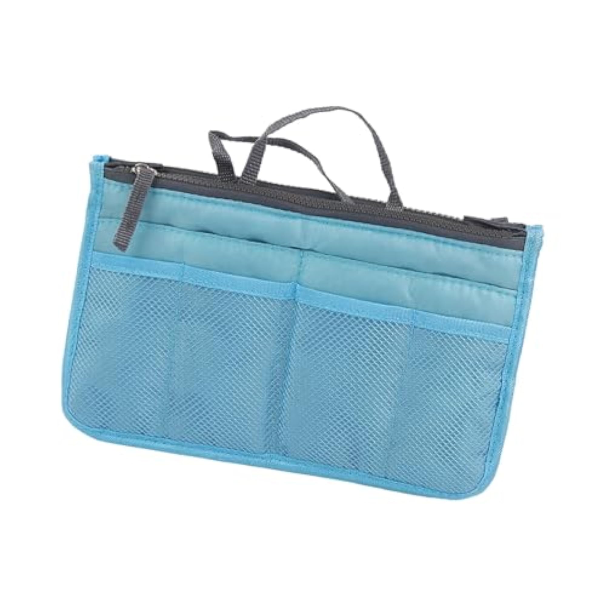 Large Opening Travel Makeup Bag, Blue