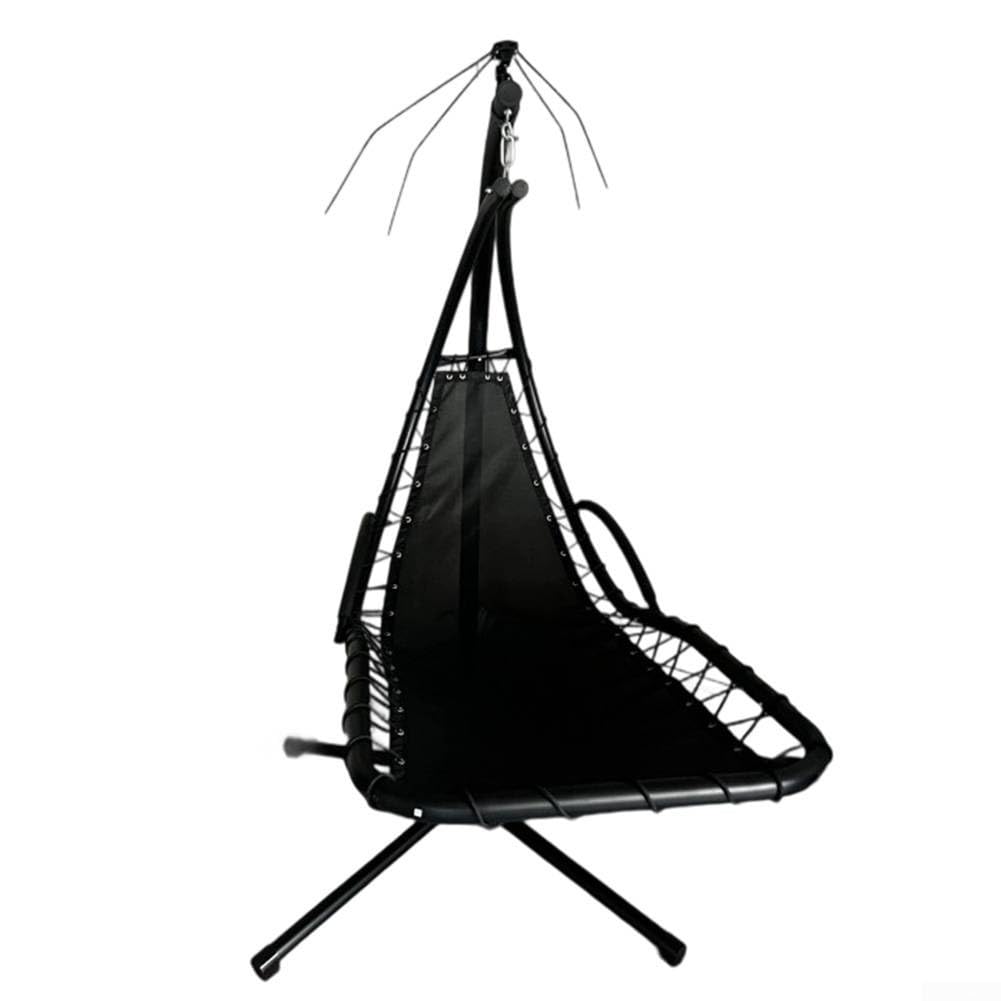 Tissu de rechange pour balancelle suspendue, base de meuble imperméable avec corde pour intérieur et extérieur, 64 x 197 x 23 cm, noir (1 pièce sans poches)