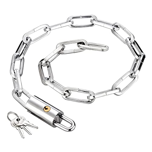 KICHOUSE Portable Bike Lock Heavy Duty Chain Lock for Motorcycles Bicycles and Scooters Cut Security with Includes Keys for Easy Access