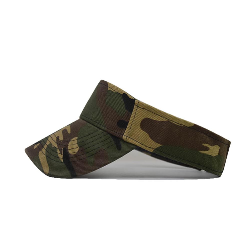 Sombreros deportivos con visera para el sol, diseño de camuflaje Dacron, para tenis, correr, viseras vacías, gorra de béisbol y playa para hombres y mujeres