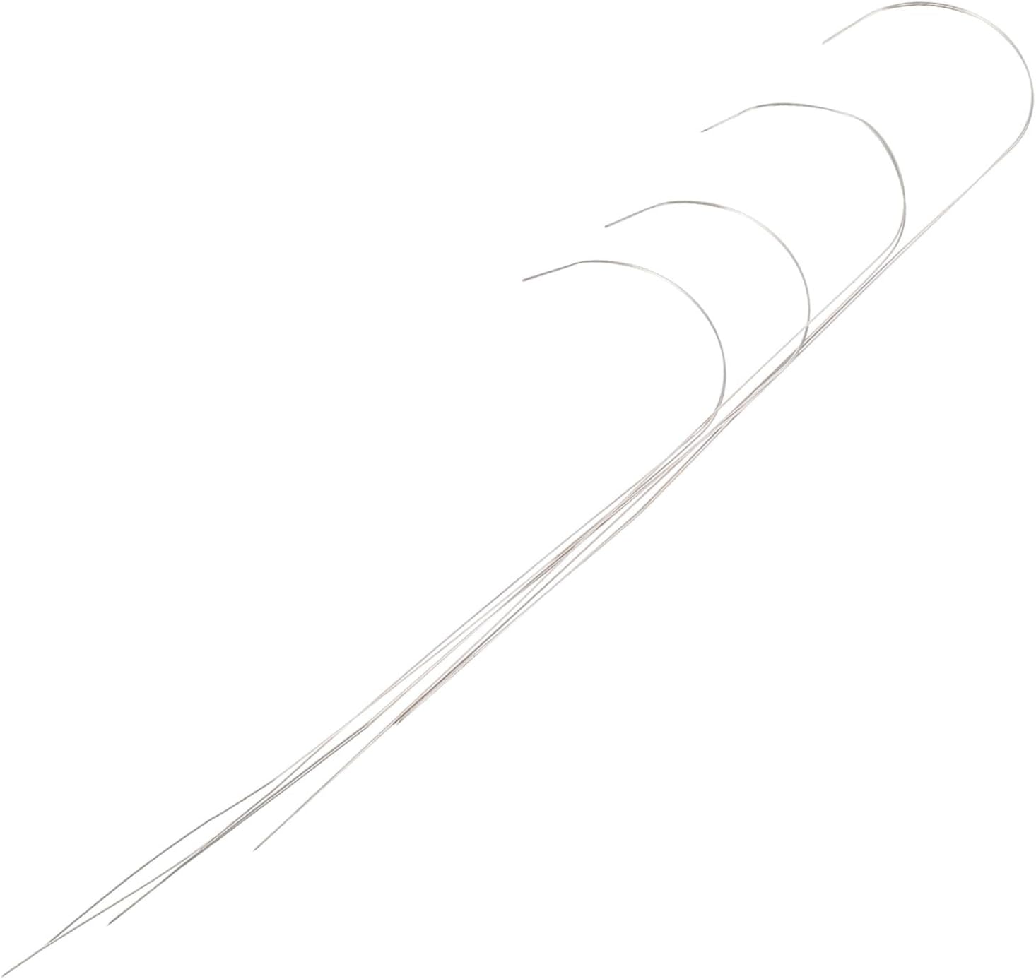 IWOWHERO Manual Beading Alloy Needles 4pcs Set Weaving Needles for Jewelry Making
