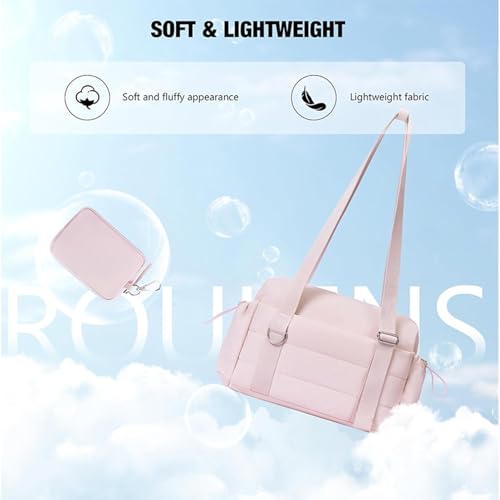 Fitness Bag, Small Gym Bag, Mini Duffle with Wet Pocket, Adjustable Shoulder Straps, Spacious Interior, 29x10.6x20cm/11.42x4.17x7.87 Inches for Weekender3