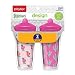 Playtex Sipsters Stage 3 Design Selections Spill-Proof, Leak-Proof, Break-Proof Insulated Spout Cup for Girls, 9 Ounce - 2 Pack