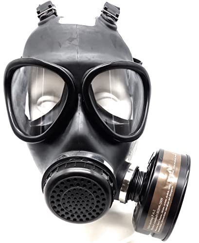 Máscara de gas de cara completa JF-05 – con filtro de carbón activado de 40 mm para vapor orgánico, productos químicos, gas, soldadura, humo, Airsoft tamaño universal