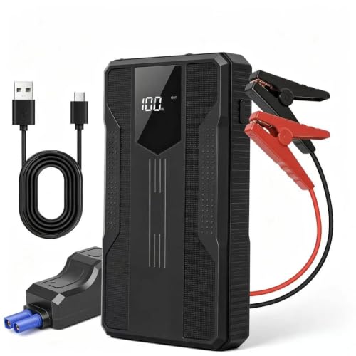 Image of Jump Starter Power Pack (8.0L Petrol/6.0L Diesel), 12V Car Battery Booster
