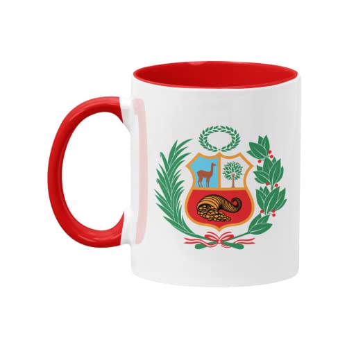 PeruCoUSA Peru Escudo Coffee Mug — Peruvian Drinkware — 11