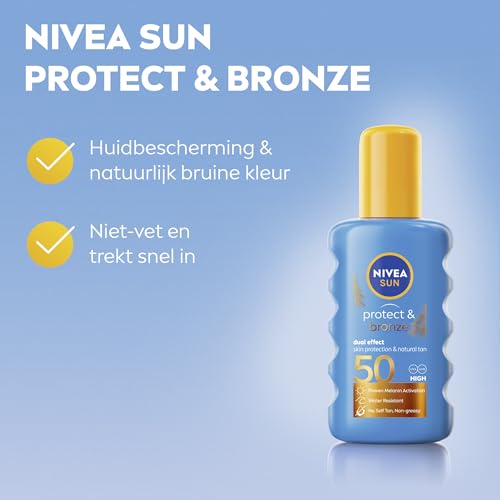 Nivea Sun Protect & Bronze Zonnespray SPF 50 – 200 ml - View 4
