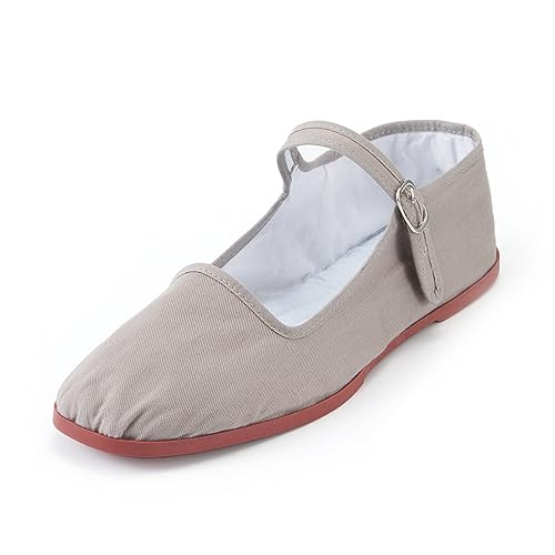 Image of Womens Classic China Flats, Casual China Doll Shoes, Cotton Mary Janes, Chinese Tai Chi Shoes