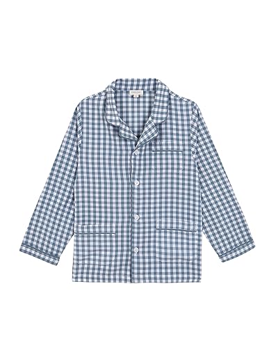 GOCCO Pijama Cuadro Vichy Juego, Petroleo Claro, Regular para Niños