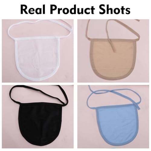 tracheostomy supplies - 4pcs stoma covers for laryngectomy adjustable neck trachea care kits with dust shield protectors women men unisex mask double-layer