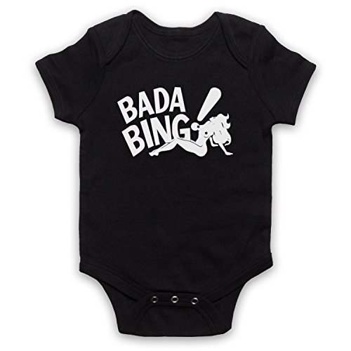 Bébé Barboteuse Bodys Bada Bing Sopra Gangster TV Club en coton noir