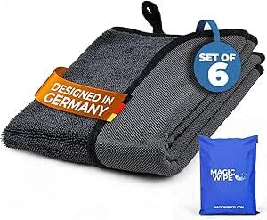 MagicWipe® Microfibre Cloth, 6 Pack 30 x 40cm Dual Sided Cleaning Cloth