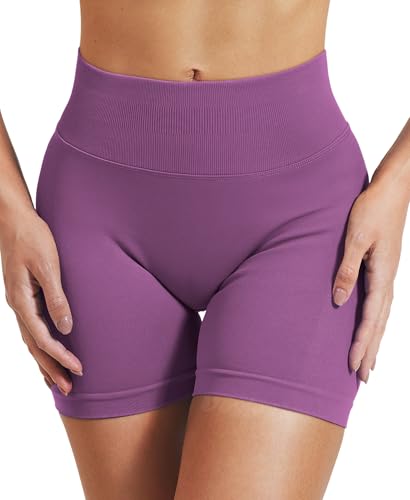 Image of VOYJOY Women Workout Impact Shorts 2.5 inch / 3.6 inch / 4.5 inch / 6 inch Scrunch Butt Booty | Tummy Control, High Waisted, Bike Short, Gentle Compression, for Women