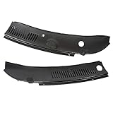 ECOTRIC 2Pcs Windshield Wiper Cowl Vent Grille Panel Hood for 1999-2004 Ford Mustang Direct Aftermarket Replacement for Part 3R3Z 6302228 AAA&3R3Z6302228AAA