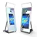 Magic Mirror Photo Booth, 65’’ Mirror Photo Booth, 43’’ Interactive Touch Screen, Built-in Mini PC with Instant Print and Sharing-Black