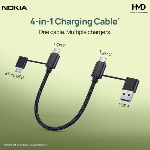 Nokia 300 चार्ज 2G कीपैड मोबाइल फोन|3700 mAh की बैटरी | रिवर्स चार्जिंग | 4-इन-1 चार्जिंग केबल | मजबूत मशाल | PhonePe UPI |1‑वर्ष की रिप्लेसमेंट गारंटी |टाइप-सी चार्जिंग | काला - Image 8