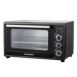 Sinotech Forno Elettrico Ventilato, 60 Litri, Acciaio Inox, con Luce Interna, Timer 60 Minuti, Temperatura Fino a 250°C