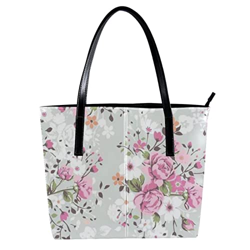 Sacoche fleurs de volcan de printemps japonais cabas fourre-tout pour femme