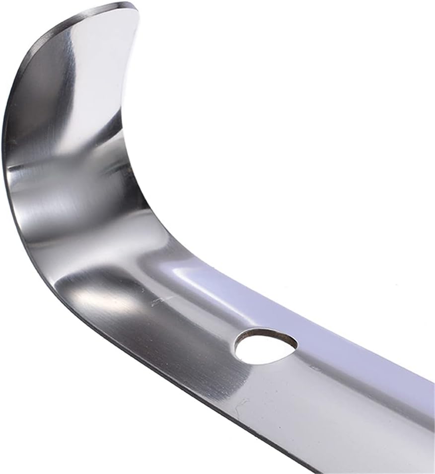 Long Shoe Horn Reach Stainless Steel Metal Lifter Aid Slip Handle Shoehorn Remover Flexible for Aged