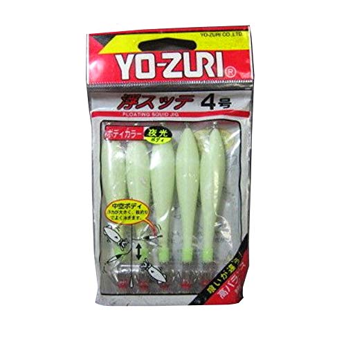 Duel D60 Floating Squid Can, TY2, Pack of 5, No. 4.0, L, Yakou