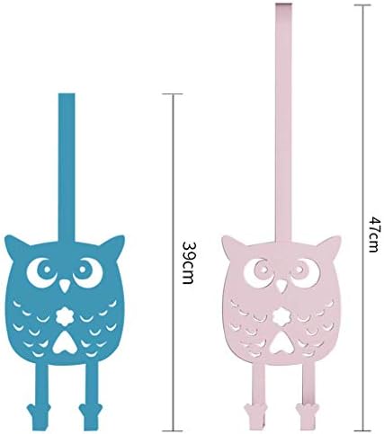 Wrought Iron Door Hook Hanger Hook Creative Decoration Hook Door Back Type Nail-Free Seamless Wall Hanging Clothes Coat Hook (Color : Pink 2) (Combination 1) image 5