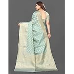C-J-Enterprise-Womens-Banarasi-Organza-Silk-Saree-Pure-Kanjivaram-Silk-Saree-With-Blouse-Piece-paithani-Organza-TempleMor