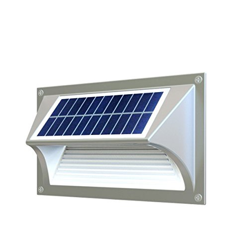 Solar LED Wall/Walkway Light - 20 Lumens, Integrated Solar Panel, Warm White, KSOL Power