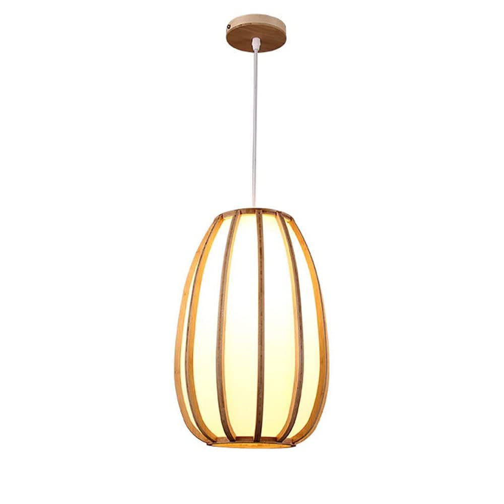 Lanterne E27 bambou suspension japonaise pour supprimer les éclairages agressifs