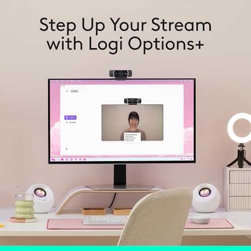 Logitech C922x HD Pro PC Webcam, Full HD 1080p/30fps or 720p/60fps Video, HD Light Correction, Works with Microsoft Teams, Google Meet, Zoom, Nintendo Switch 2’s new GameChat mode, Mac/Tablet- Black - image 8