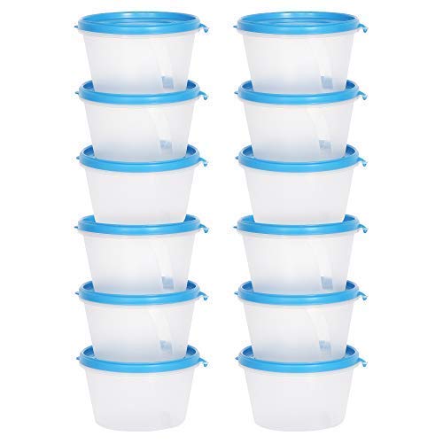 Image of Cutting EDGE Nesterware 750ml Stackable Food Container (Set of 12, Blue)