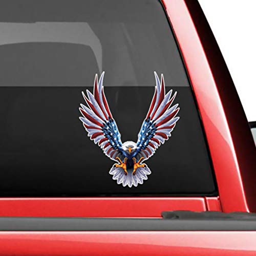 BESPORTBLE Etiqueta Do Carro Águia Decalque da Bandeira Americana Bandeira Dos EUA Automotivos Capa