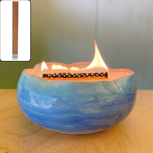 30 mechas de madera para velas 5.1 x 0.5 in miniatura 5