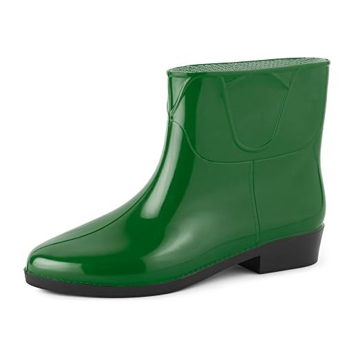 Ladeheid Botines Botas de Agua Zapatos Mujer LAZT201801 (Verde, 39 EU)