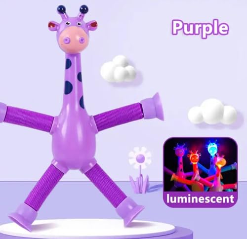 Girafa Fidget 1 Uni Toy Pop It Tubo Tube Toys Colorido P/ Esticar Em Diversas Maneiras Barato Brinqu