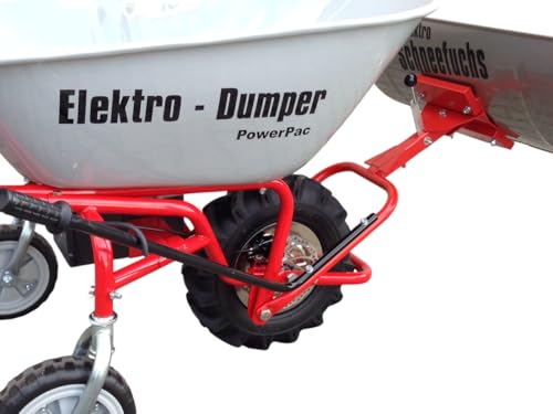 POWERPAC Schneeschild 740mm Edelstahl mit Gummileiste und Adapter passend für ED120 – AKKUSCHUBKARRE ELEKTROSCHUBKARRE AKKUSCHNEERÄUMER AKKUSCHNEESCHIEBER SCHUBKARRE DUMPER MOTORSCHUBKARRE - 3
