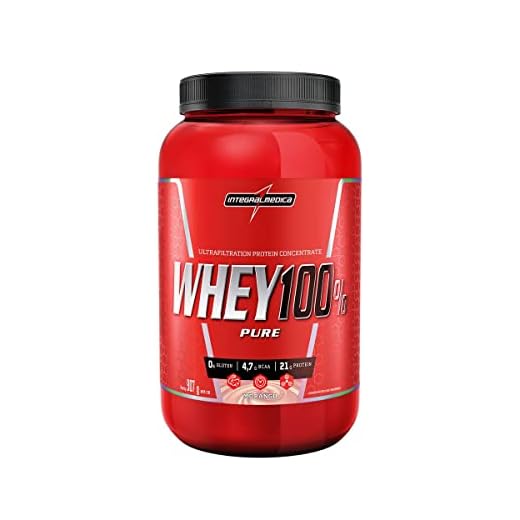 Whey 100% Pure 900g Integralmedica - Morango
