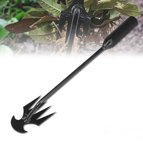 Zappe da Giardino per Diserbo, Sarchiatore Manuale con Manico, Attrezzi per Diserbo, Earchiatore per Erbacce Professionale, Estirpatore Erbacce orto, Estirpatore Erbacce Manuale (50 centimetri)