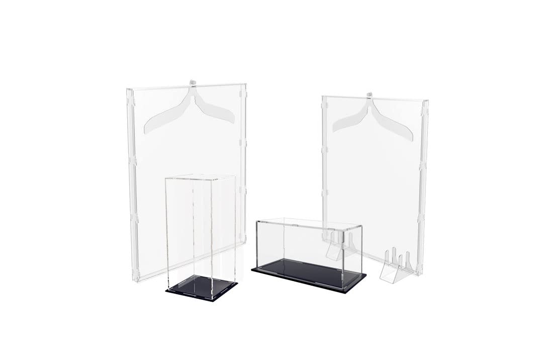 Teca per Maglietta da Calcio con Appendino | Realizzata in acrilico con altezza 90 cm, larghezza 75 cm e profondità 5,5 cm | Ideale come quadro per maglietta da calcio | Made in Italy (da muro)