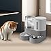 Baoblaze Rotating Automatic Pet Feeder Pet Feeding Bowl Portable Convenient Drinking Cats Feeder Water Dispenser for Small Dogs Kitten, Gray